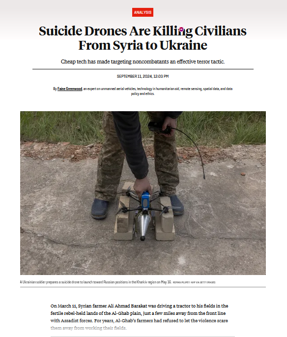 Small Drones Are Killing Civilians Around the World - And We Don't Know How to Stop It